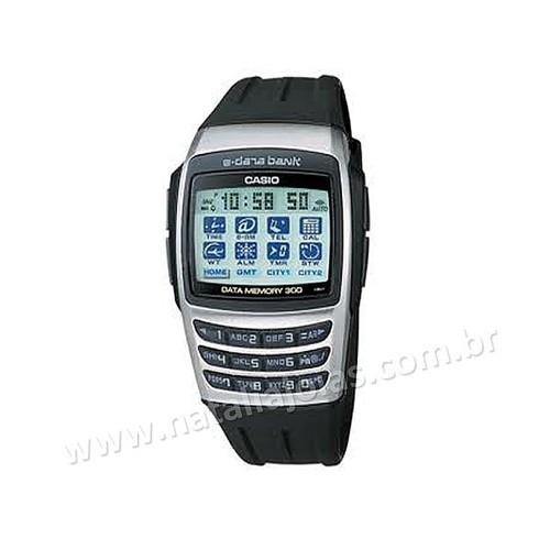 Relogio Casio Masculino Data Bank Edb610 Natalia Joias