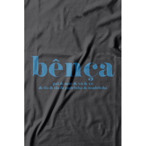 Camiseta Bença. 100% algodão, 100% Minas Gerais.