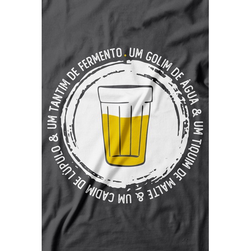 Camiseta Cerveja. 100% algodão, 100% Minas Gerais.