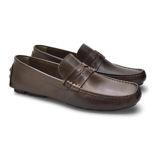 Drive Genova Laroche em Couro Café | Calçados Laroche