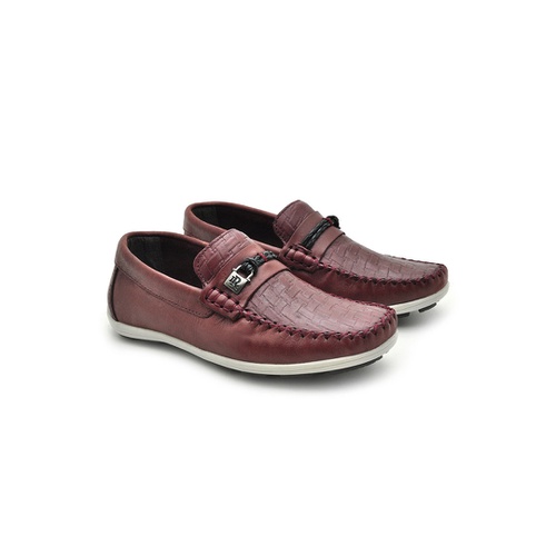 Mocassim Dumont Infantil de Couro - Vinho | Calçados Laroche