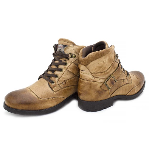 bota marrom saara laroche em couro