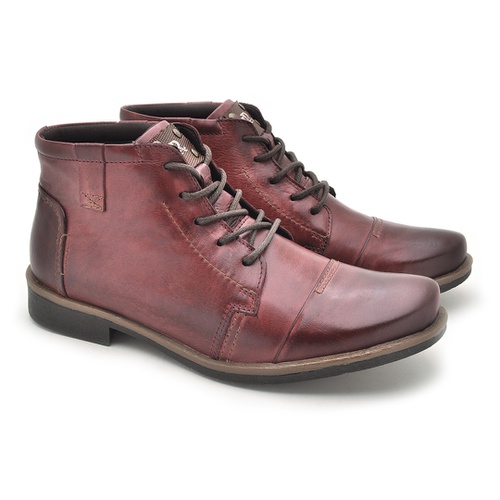 botinha de couro masculina