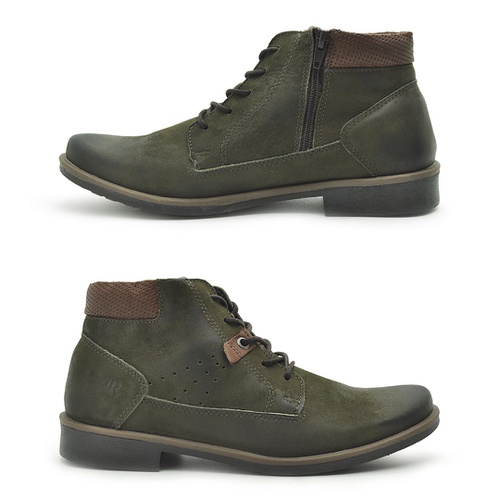 bota masculina verde musgo