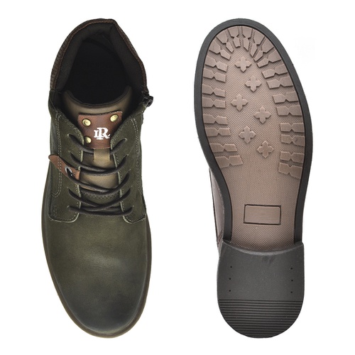 bota masculina verde musgo