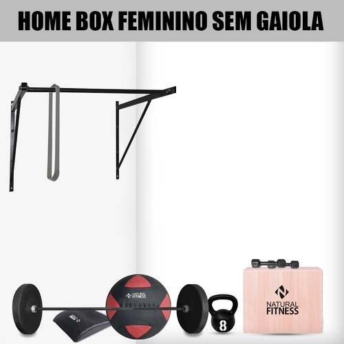 Home Box Cross Training Feminina com Barra Fixa - Natural Fitness