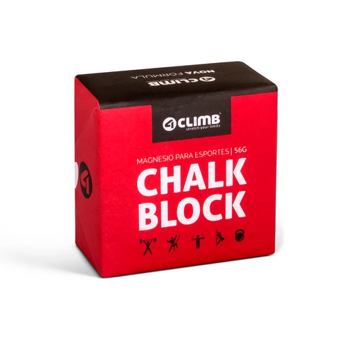 Carbonato De Magnésio Chalk Block 56g 4climb - Natural Fitness