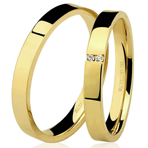  Alianças de ouro para noivado ou casamento
