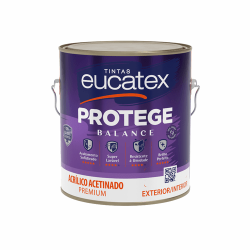 TINTA PROTEGE BRANCO ACETINADO PREMIUM EUCATEX 3,6 - CS Tintas