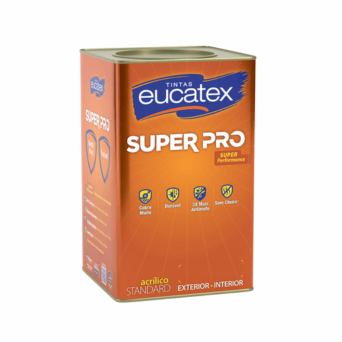 TINTA ACRÍLICA SUPER PRO BRANCO FOSCO [EUCATEX] 18... - CS Tintas