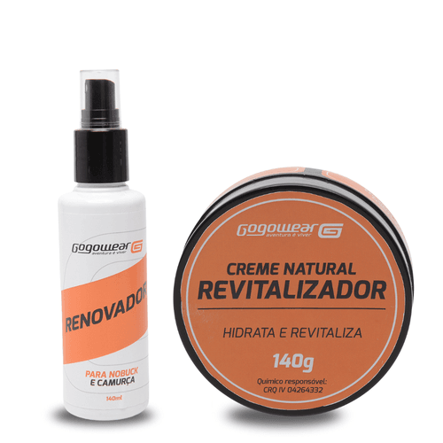 Kit Renovador para Nobuck e Camurça e Creme Natura... - Loja Gogowear
