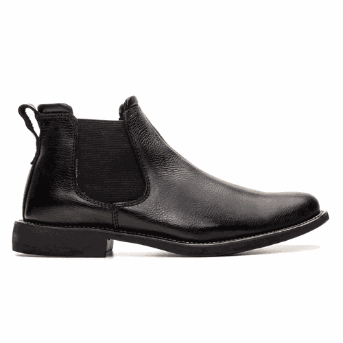 BOTA CHELSEA ALMOFADADA COURO FLOATHER PRETO
