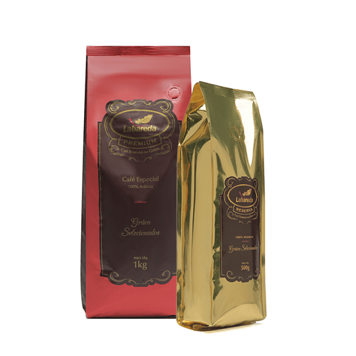 KIT 1 PREMIUM GRÃOS 1KG + 1 RESERVA GRÃOS 500G - k... - Café Labareda