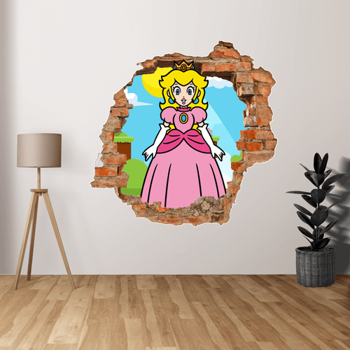 Adesivo Buraco Princesa Peach - CEMPORCEMTOFIXO