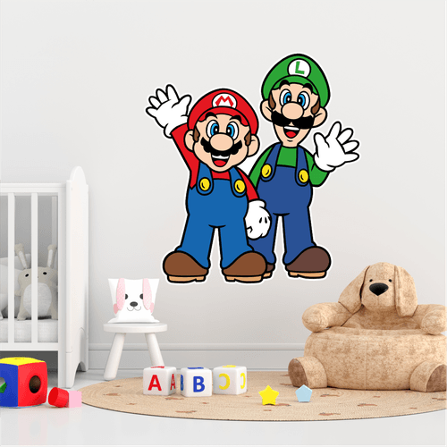 Adesivo Mario e Luigi - CEMPORCEMTOFIXO