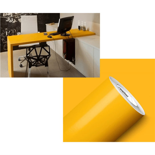 Envelopamento Adesivo Amarelo - CEMPORCEMTOFIXO