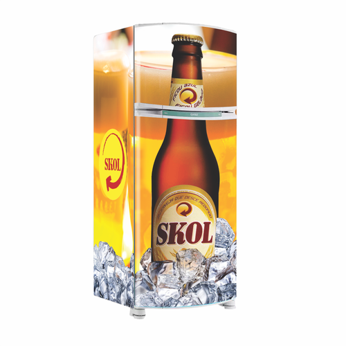 Envelopamento Geladeira Cerveja Skol - CEMPORCEMTOFIXO