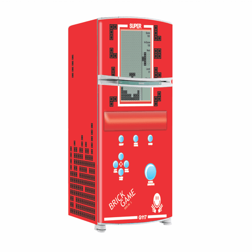 Envelopamento Geladeira Mini Game - CEMPORCEMTOFIXO