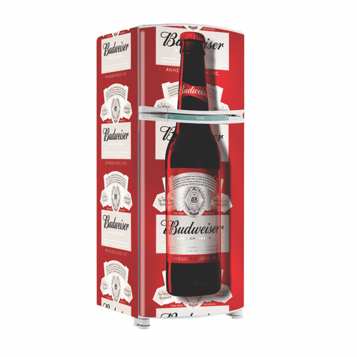 Envelopamento Geladeira Cerveja Budwaiser - CEMPORCEMTOFIXO
