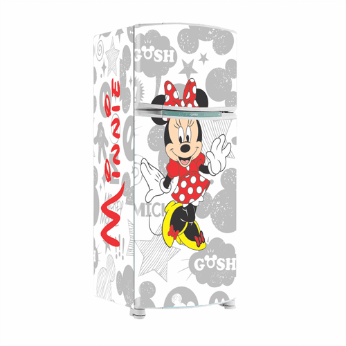 Envelopamento Geladeira Minnie - CEMPORCEMTOFIXO