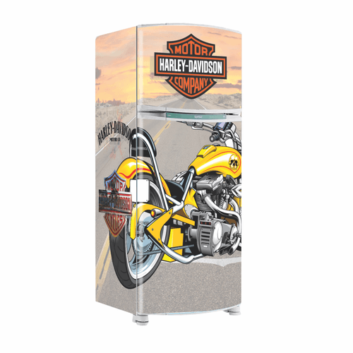 Envelopamento Geladeira Harley Davidson Moto - CEMPORCEMTOFIXO