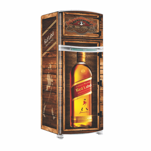 Envelopamento Geladeira Red Label - CEMPORCEMTOFIXO