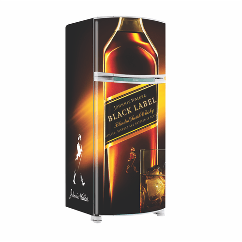 Envelopamento Geladeira Black Label - CEMPORCEMTOFIXO