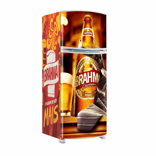 Envelopamento Geladeira Cerveja Brahma - CEMPORCEMTOFIXO