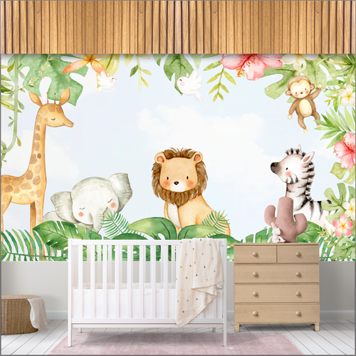 Papel de Parede Infantil Leãozinho - CEMPORCEMTOFIXO