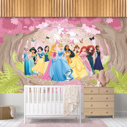 Papel de Parede Infantil Princesas - CEMPORCEMTOFIXO