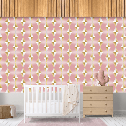 Papel de Parede Infantil Gotas Douradas - CEMPORCEMTOFIXO