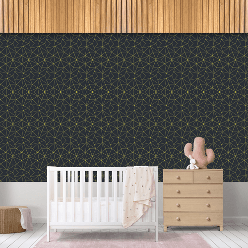 Papel de Parede Infantil Black Dourado - CEMPORCEMTOFIXO