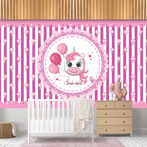 Papel de Parede Infantil Magia do Arco-Íris - CEMPORCEMTOFIXO