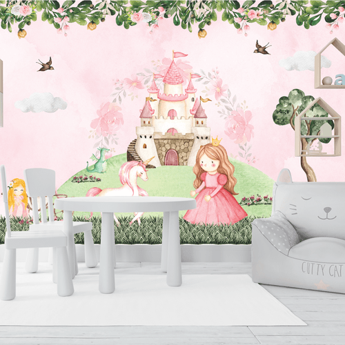 Papel de Parede Menina Princesinha - CEMPORCEMTOFIXO
