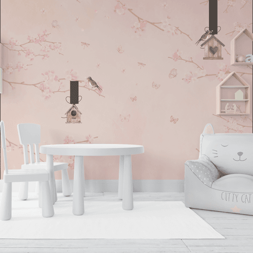 Papel de Parede Menina Jardim Encantado - CEMPORCEMTOFIXO