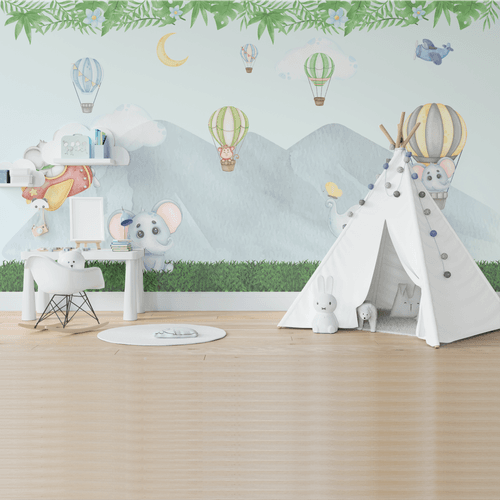 Papel de Parede Menino Balão - CEMPORCEMTOFIXO