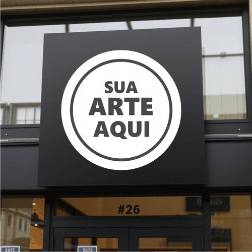Placa de ACM com sua arte para fachada - CEMPORCEMTOFIXO