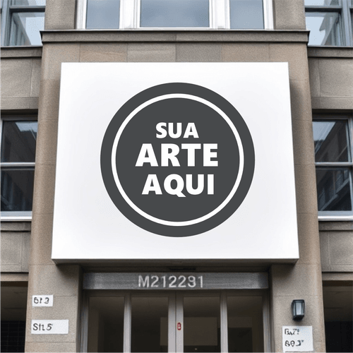 Placa de ACM personalizada com sua arte - CEMPORCEMTOFIXO