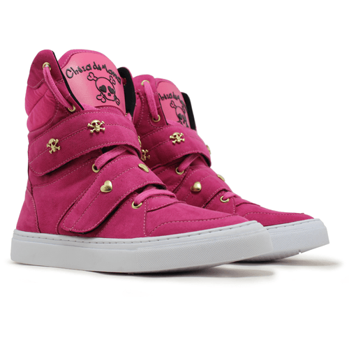 Bota de Treino Cheia de Marra Skull Rosa Fúcsia