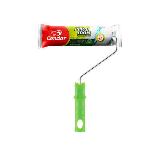 Rolo de Lã Sintética 15cm com Suporte Completo (Re... - CS Tintas