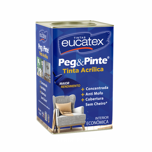 Tinta Acrílica Anti Mofo uso Interno Peg & Pinte F... - CS Tintas