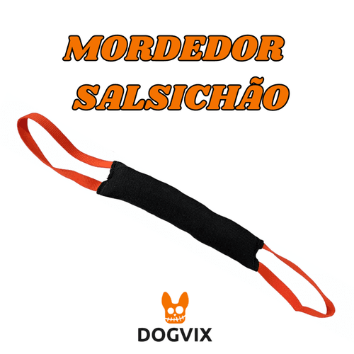 Mordedor Pillow Salsichão- Laranja - Dogvix