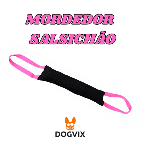 Mordedor Pillow Salsichão- Rosa - Dogvix