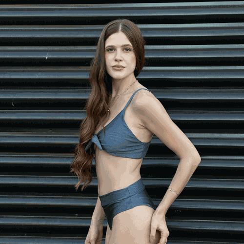 Conjunto Leia Azul Metalizado 