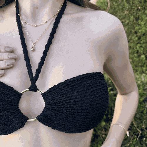 Conjunto Argola Preto