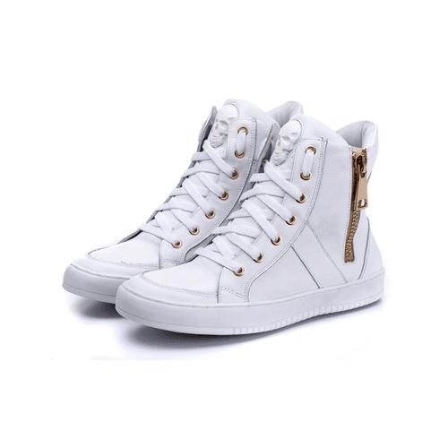 Tenis Sneaker Bawmi Cano Alto Feminino Branco com ... - ESTILODR