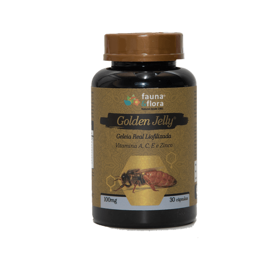 Geleia Real Liofilizada - Golden Jelly 30 cápsulas - Fauna e Flora l Sua Loja Online de Produtos Naturais