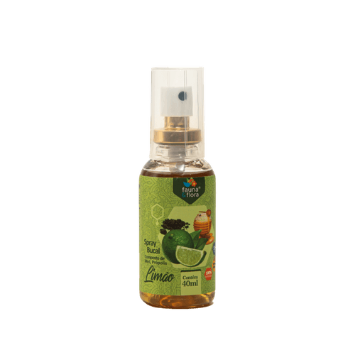 Spray de Própolis sabor Limão 40ml - Fauna e Flora l Sua Loja Online de Produtos Naturais