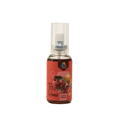 Spray de Própolis sabor Romã 40ml - Fauna e Flora l Sua Loja Online de Produtos Naturais