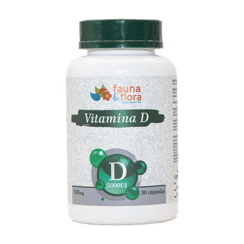 Vitamina D 500mg 30 cápsulas - Fauna e Flora l Sua Loja Online de Produtos Naturais